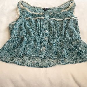 Floral blouse tank